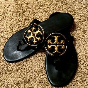 Black Tory Burch Miller sandals